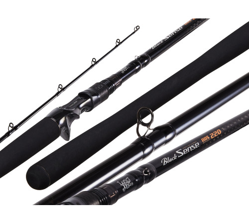 Спиннинг Lucky John Black Sense BBS CAST 220, углеволокно, штекерный, 8.6''/2.59 м, тест: 45-220 г, 310 г