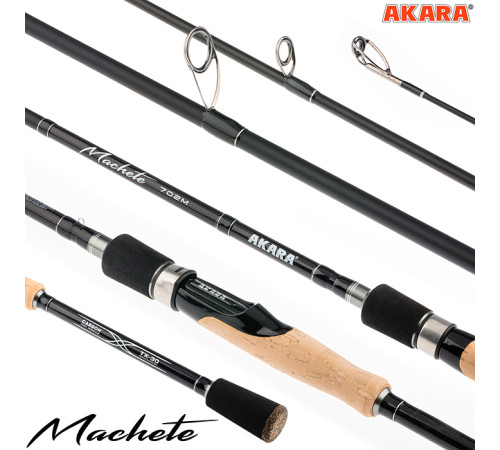 Спиннинг Akara Machete 802 H, углеволокно, штекерный, 2.4 м, тест: 21-62 г, 152 г