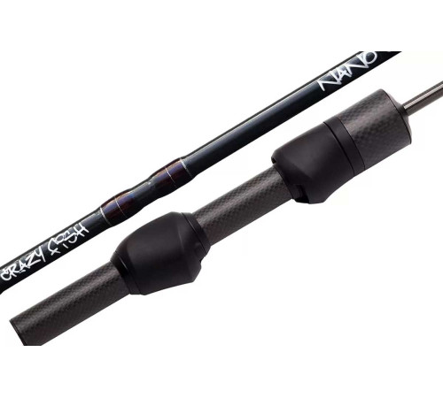 Спиннинг Crazy Fish Nano Long Carbon NSRC652XULS, углеволокно, 1.96 м, тест: 0.5-3 г, 61 г
