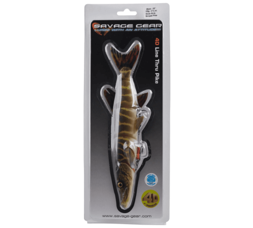 Воблер Savage Gear 4D Line Thru Pike 480SS цвет Firetiger